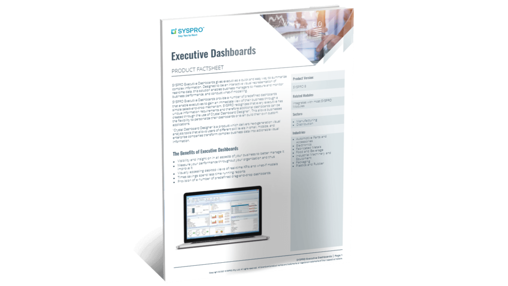 SYSPRO-ERP-software-system-executive-dashboards-factsheet