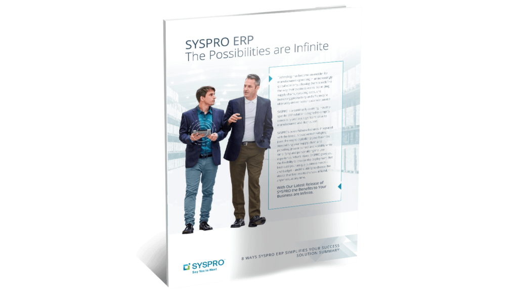 SYSPRO-ERP-software-system-Syspro-infinite-possibilites-brochure